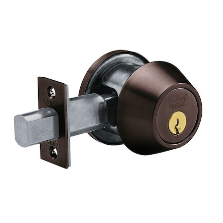 Dorma Heavy-Duty Tubular Dead Bolt Cylinder x Classroom Conventional Cylinder Keyed Different 2 Nickel D863D-613-KD